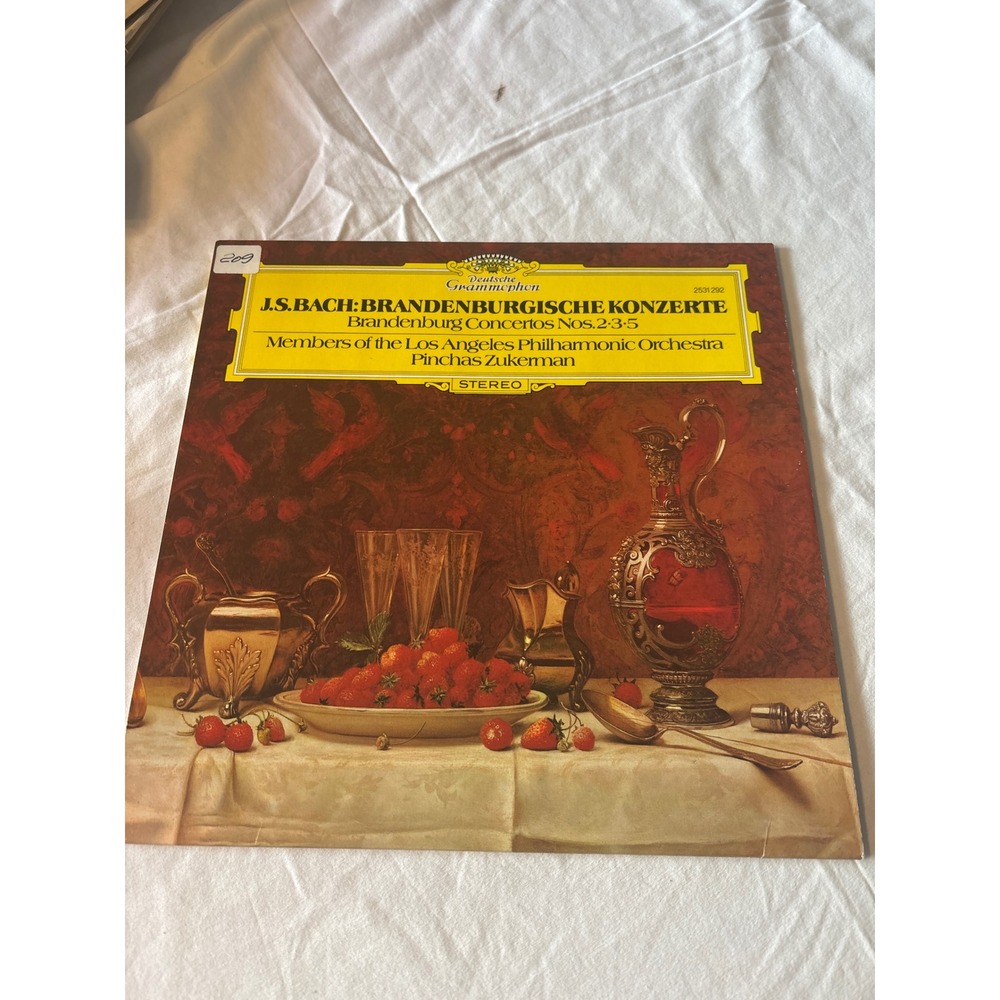 Deutsche Grammophon Bach Brandenburg Concertos Vinyl LP 12" Black Excellent 0922